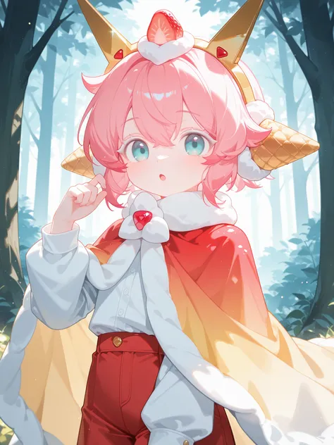 Strawberry Crepe Cookie (Cookie Run: Kingdom) - ストロベリークレープ味クッキー（クッキーラン：キングダム）