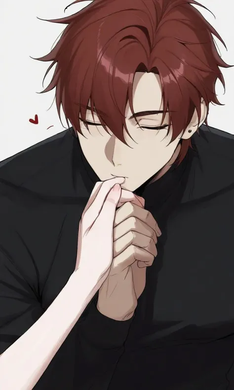 Male kiss fingers/hads POV