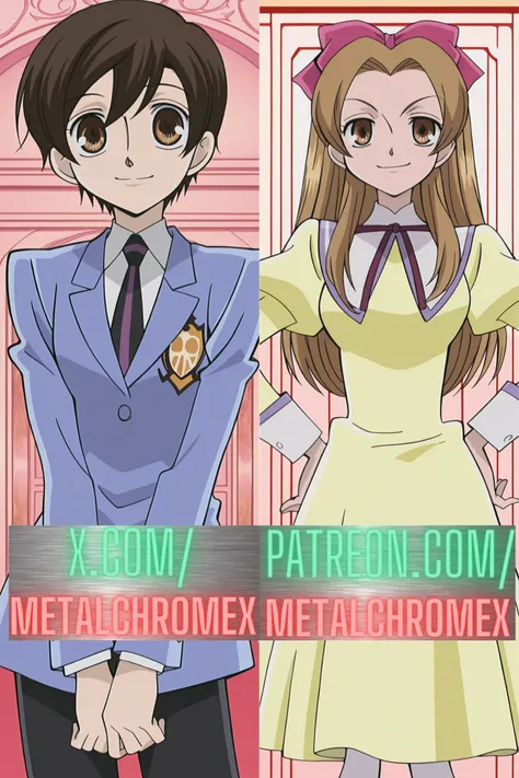 Haruhi Fujioka and Renge Houshakuji (Ouran High School Host Club)