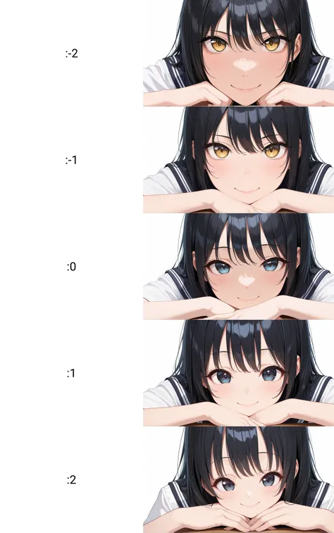 Vertical eye position slider