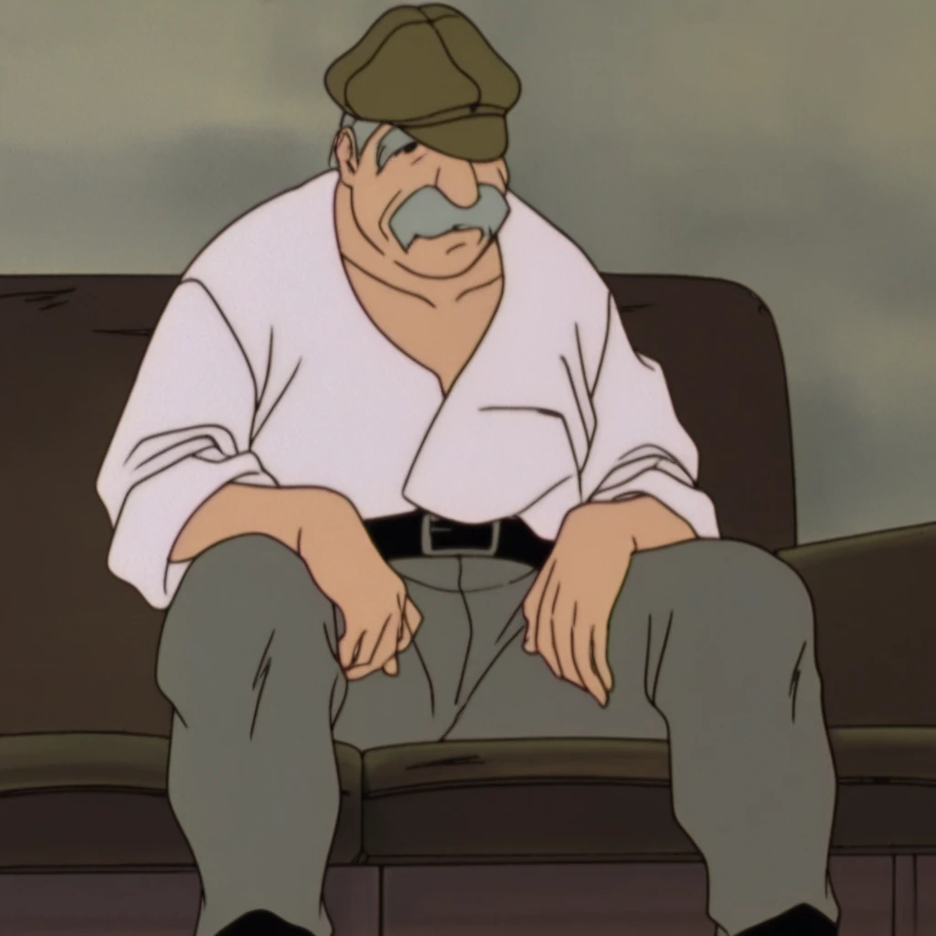 Old Street Vendor - Gundam Wing (Episode 30)