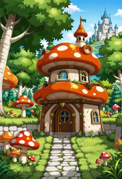 Henesys Buildings - Mushroom Homes (Maple Story) [Illustrious & SD1.5]