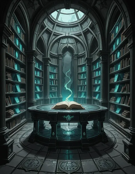 necromancer library illu