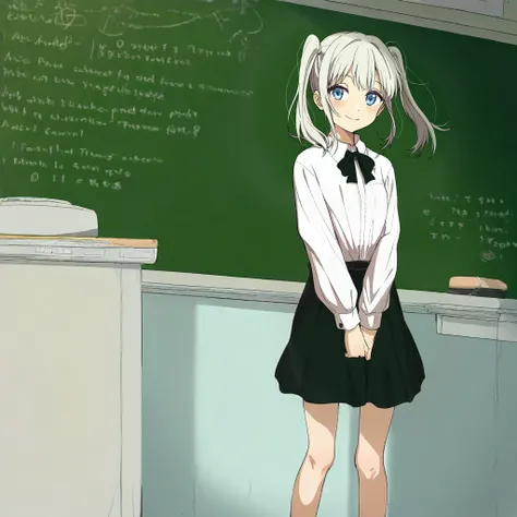 Before the Chalkboard / beside teacher desk (教卓の横) ｜IL・SDXL