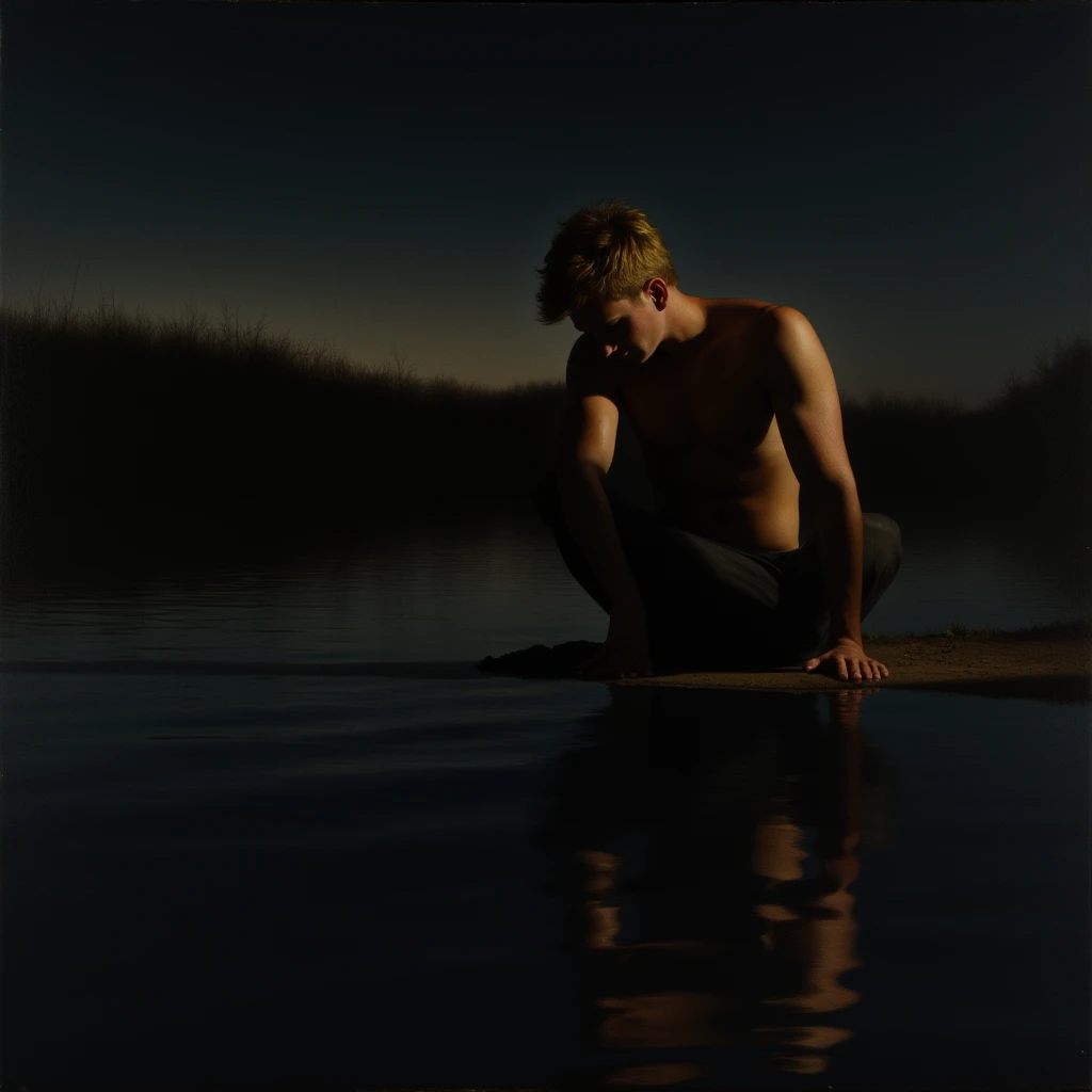 Dark Painting - Chiaroscuro Lighting F1D