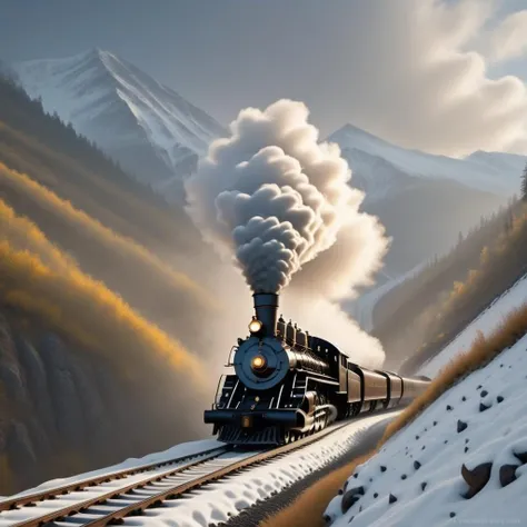 Vintage steam locomotive