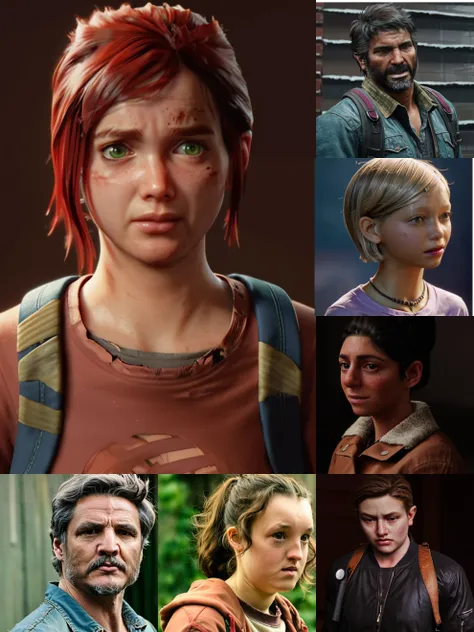 Last of Us Characters Pack LoRA | Ellie, Joel, Abby, Sarah, Dina