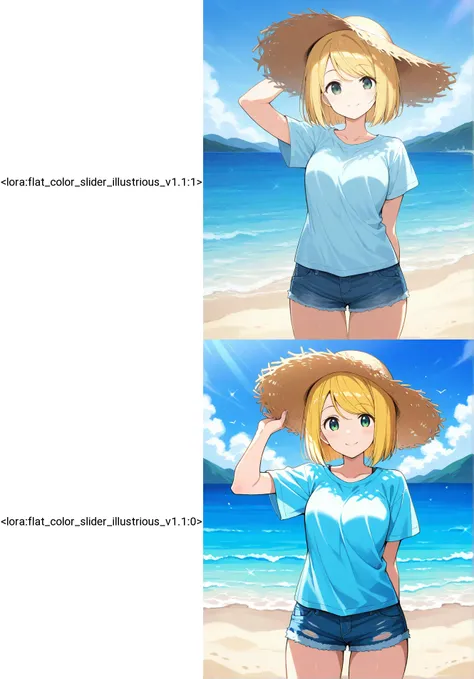 Flat Color Slider [for illustrious] - SeaArt AI Model