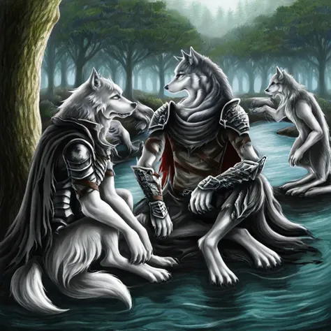 sigma sitting werewolf