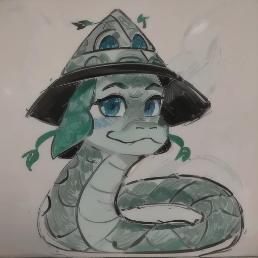 Year of the Snake - Felt pen drawing