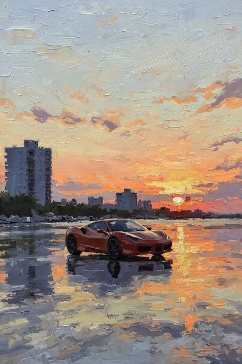 Oil painting(oil brush stroke) - FLUX 油画笔触