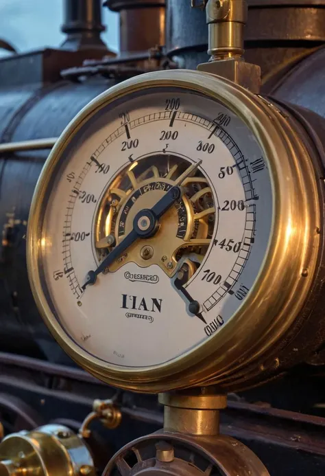 Vintage steam locomotive pony