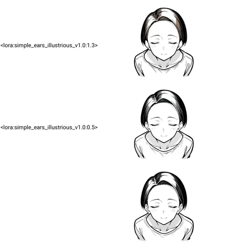 Simple Ears slider [for illustrious]