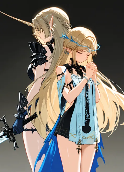 [IL & PONY & SD1.5] Wuthering Waves - Cartethyia & Fleurdelys | 卡提希娅 & 芙露德莉斯