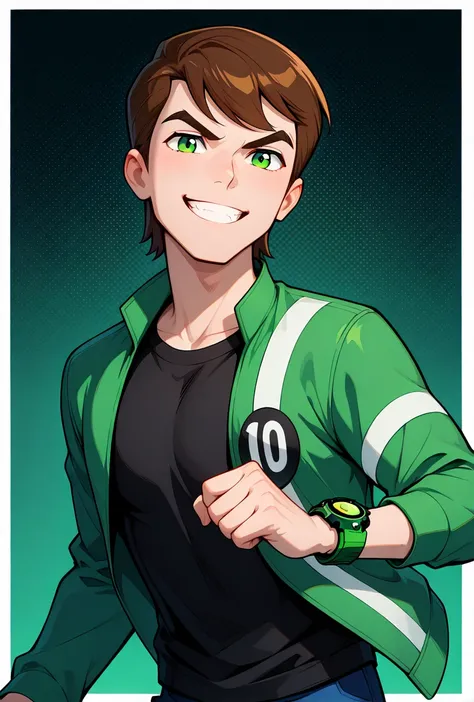 Ben Tennyson + Albedo -- Ben 10 Ultimate Alien Force illust + 1.5