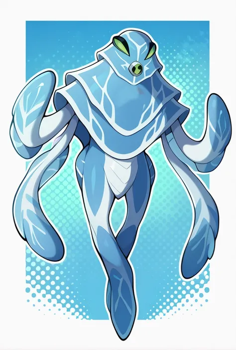 Ampfibian -- Ben 10 Ultimate Alien (chaquetrix support) Illust