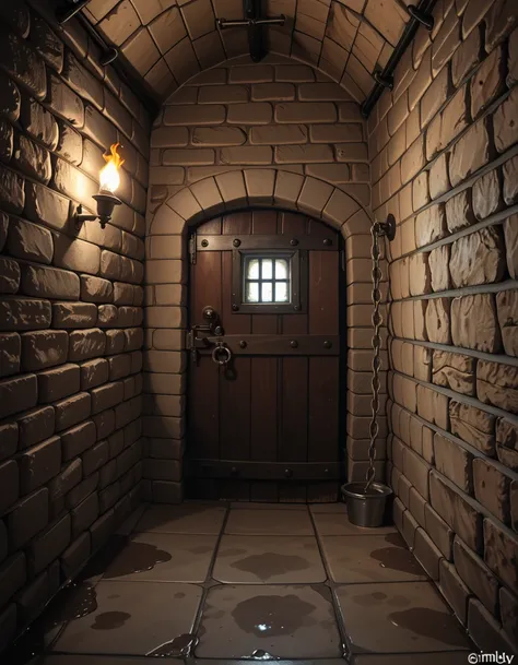 medieval castle prison cell pony