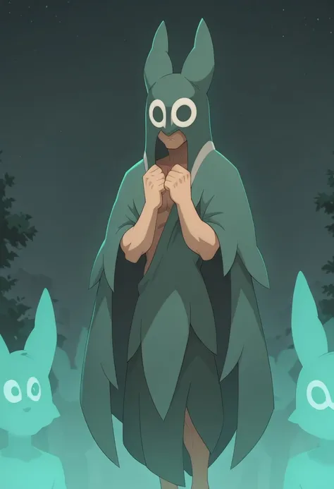 "Masterpiece, best quality, 1boy, solo, male focus, BREAK
oropo, wakfu, torn clothes, cloak, male, muscle, skin, no underwear, solo, hands up, 1boy, male focus, mask, cloak, silhouette, standing"