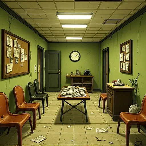 Abandoned Office 2D (GPT) - FLUX