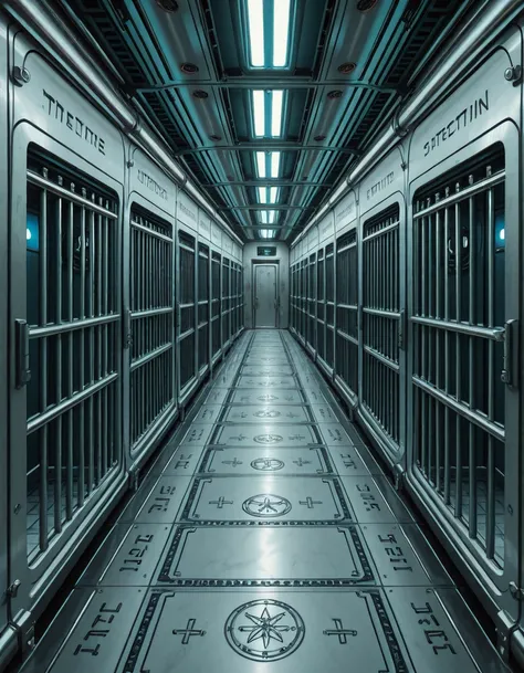 high-tech detention wing illu