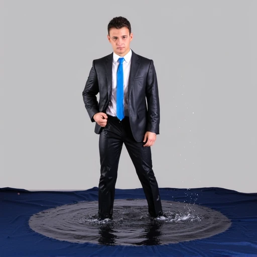 Guys in wet clothes