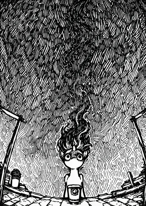 Ashpwright style | Liner, Sketch, Manga | (Monochrome)