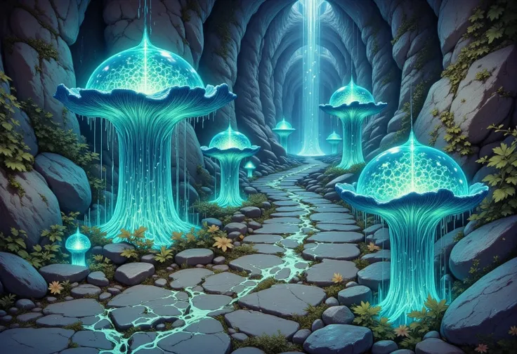 Strange Places - Dall-e 3 style