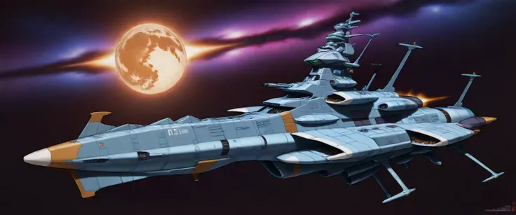 Spacebattle Ship yamato (spaceship design art )