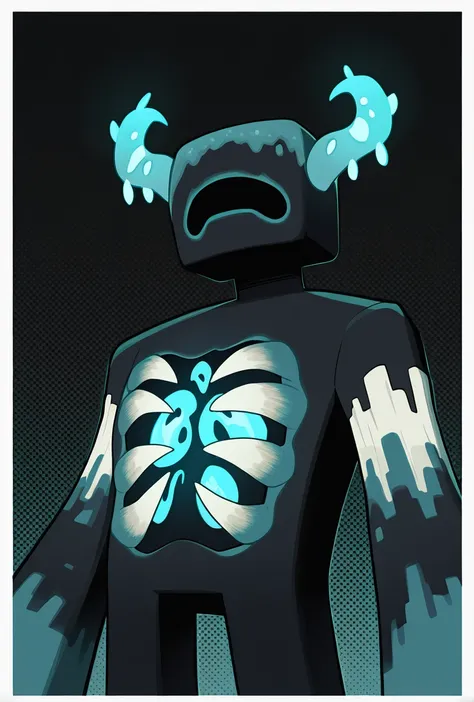 The Warden -- Minecraft Illust