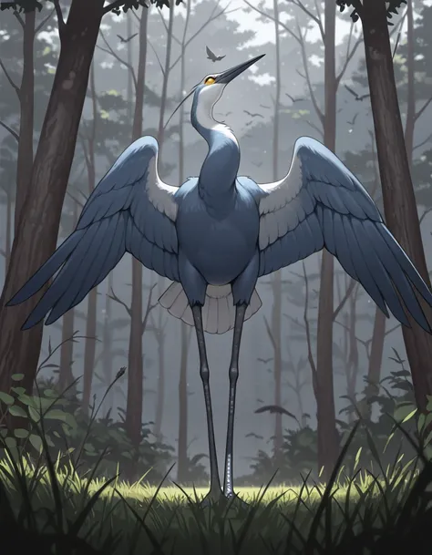 Remus, the Heron [Fidchellvore Character] - [Illustrious/NAI]