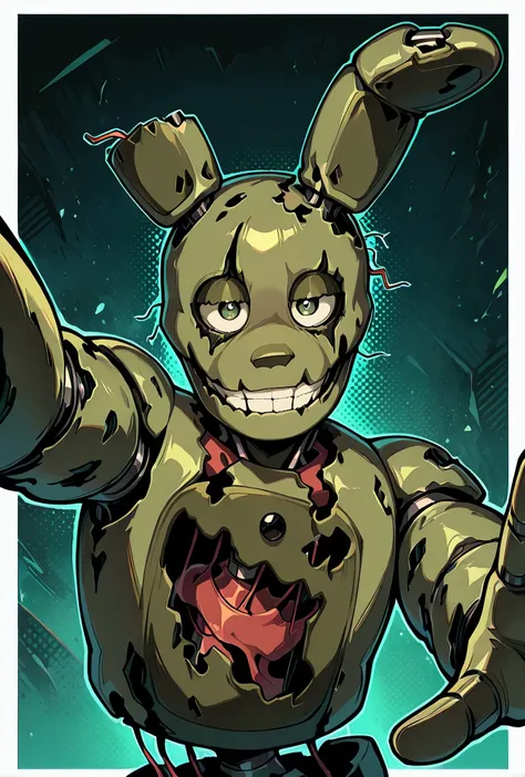 Springtrap FNAF / Five Nights at Freddy's illust + 1.5