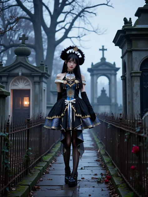 [Flux.1 D][Realistic] Gothic Dress | 哥特风裙子