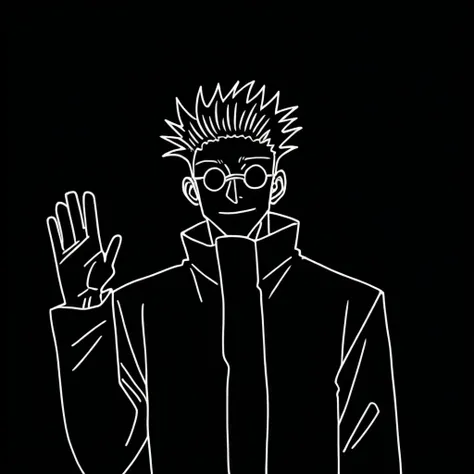 Inverted Lineart - Black & White Lineart Portrait