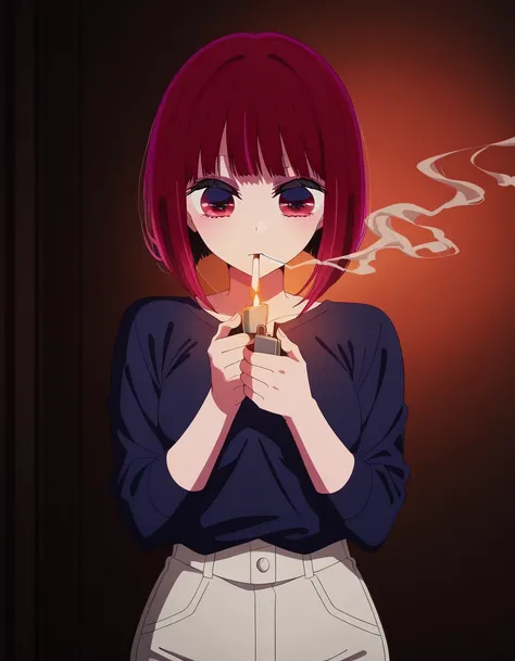 Lighting Cigarette - Poses