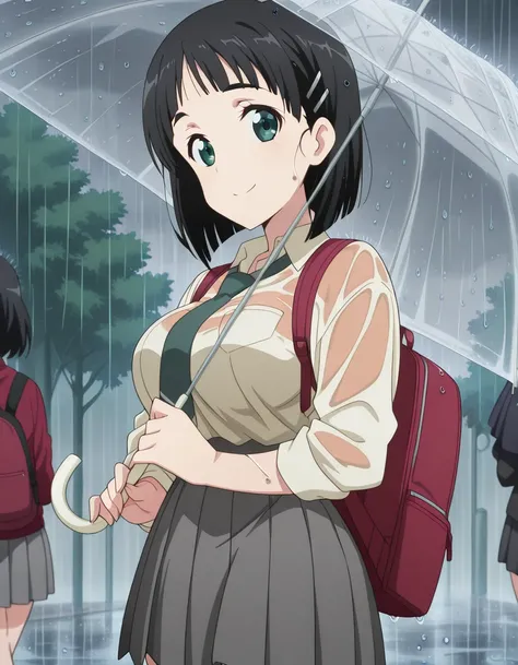 Tawawa on Monday (Getsuyoubi no Tawawa) (月曜日のたわわ) #538 / Under An Umbrella While Raining - Concept