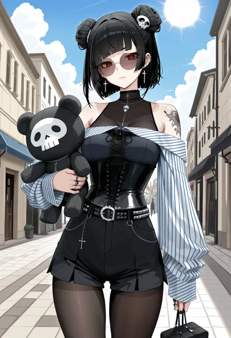 Cryptographi top and shorts