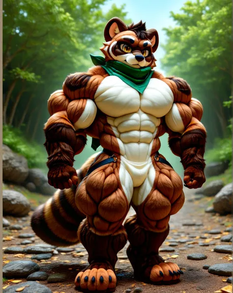 Furry Hyper Muscles Bigger