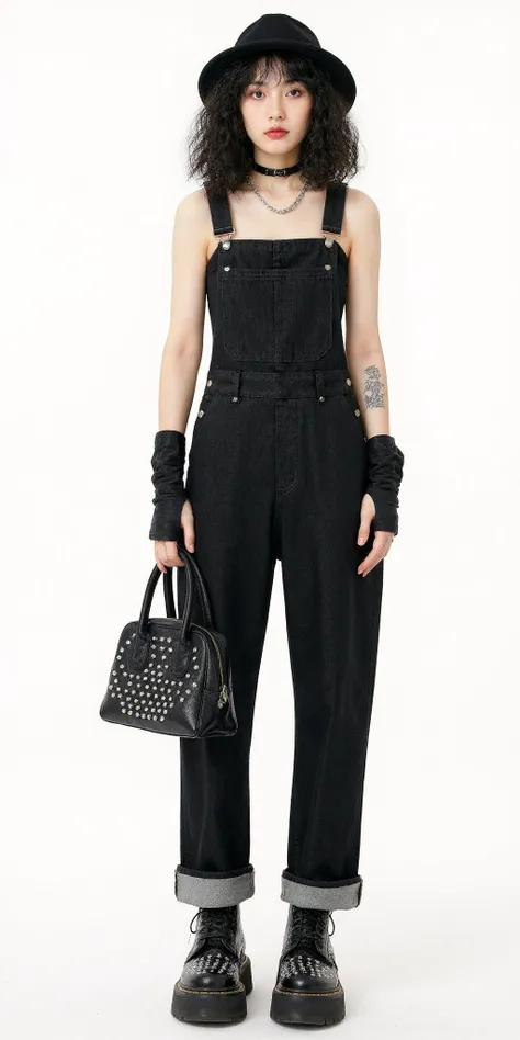 HEZI_F.1 Fashion Model (Overalls)<HEZI_F.1服装模特(背带裤)>