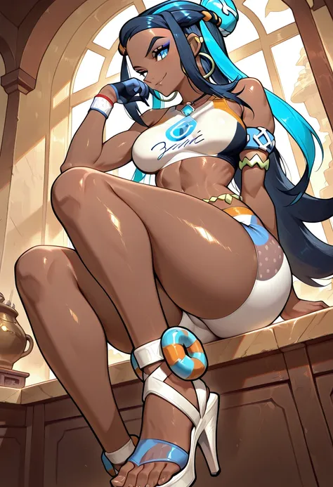 Nessa: The Raging Wave  | ルリナ  (Pokemon)  [Illustrious & Pony]