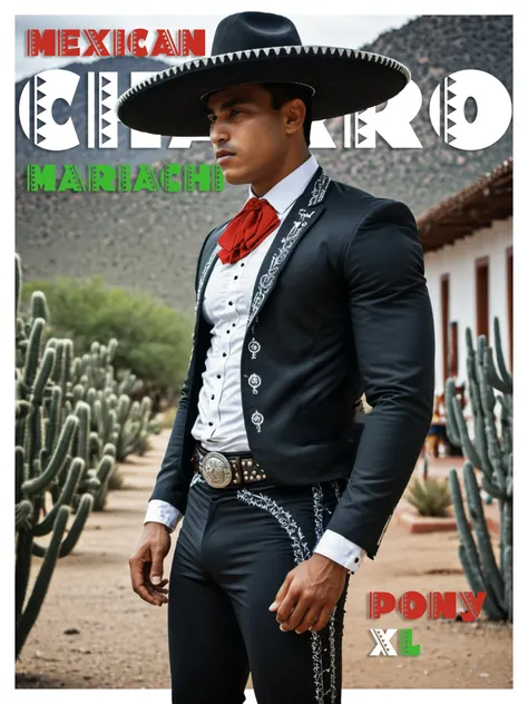 Mexican Charro / Mariachi for men - XL / Pony
