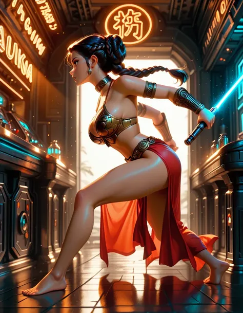 Princess Leia: DALL E-3 (2 Outfits) illustrious PonyXL