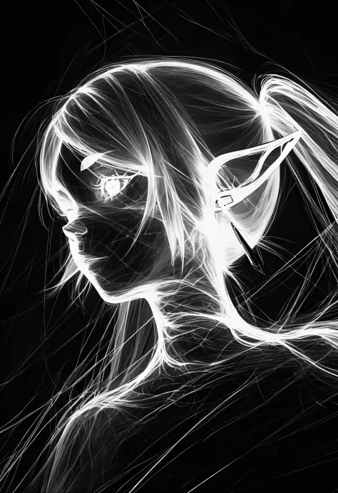 光影画 Light and shadow painting style