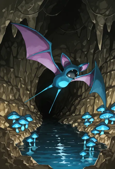 Zubat: Tiny Chiroptera | ズバット (Pokedex #0041) [Illustrious]
