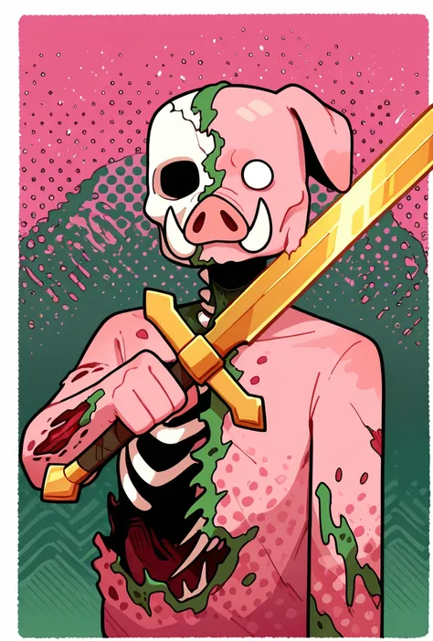 Zombified Piglin / Zombie Pigman -- Minecraft Noob + Illust - SeaArt AIモデル