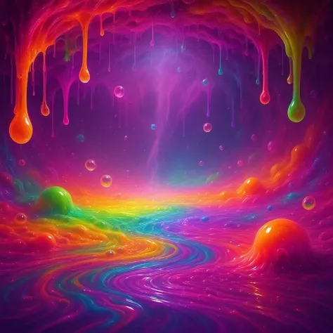 Super Rainbow Slime - SDXL