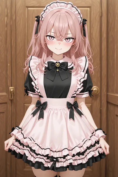 Cute Bow Ruffles Apron French Maid Dress - Illu