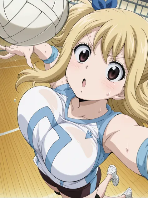 Volleyball Spike From Above - Concept