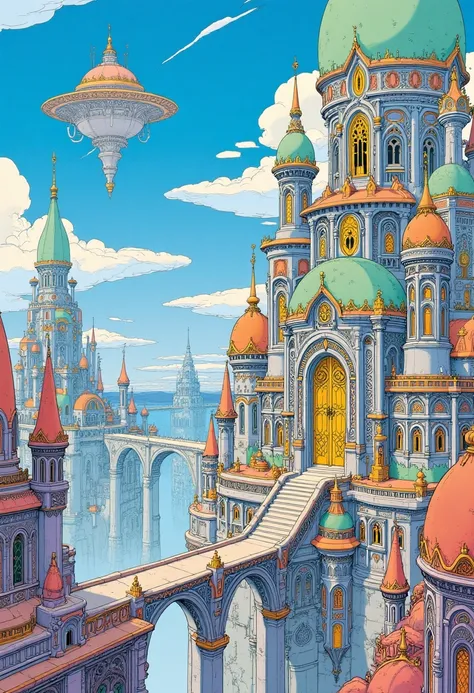 C_Fantasy Architectural Rendering_Utopian City Generation