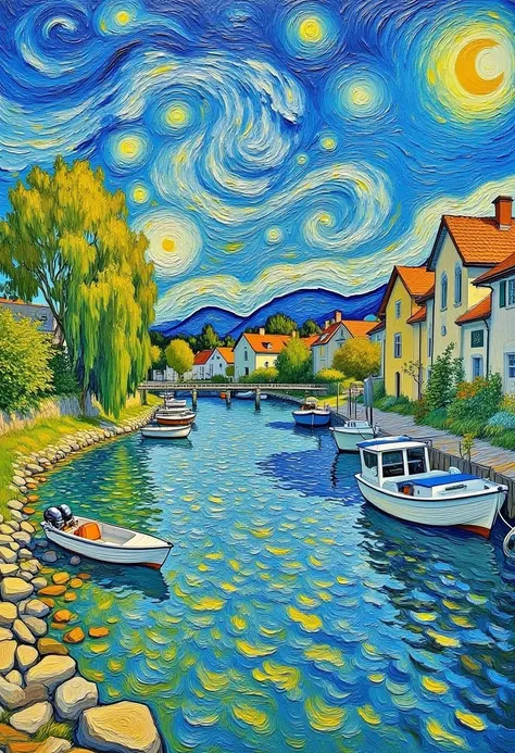 A_Van Gogh-Style Painting_Townscape Generation