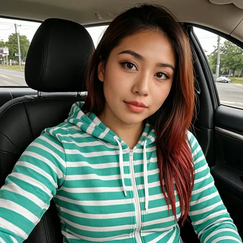 Teal and white zip up hoodie